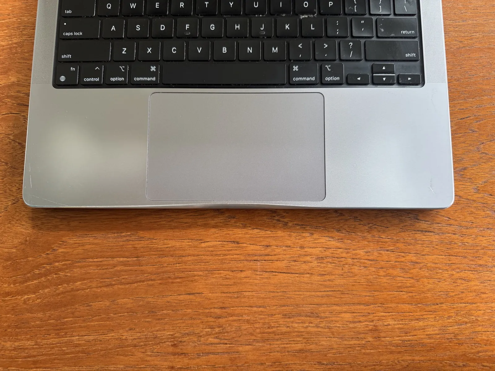 MacBook corner after filing