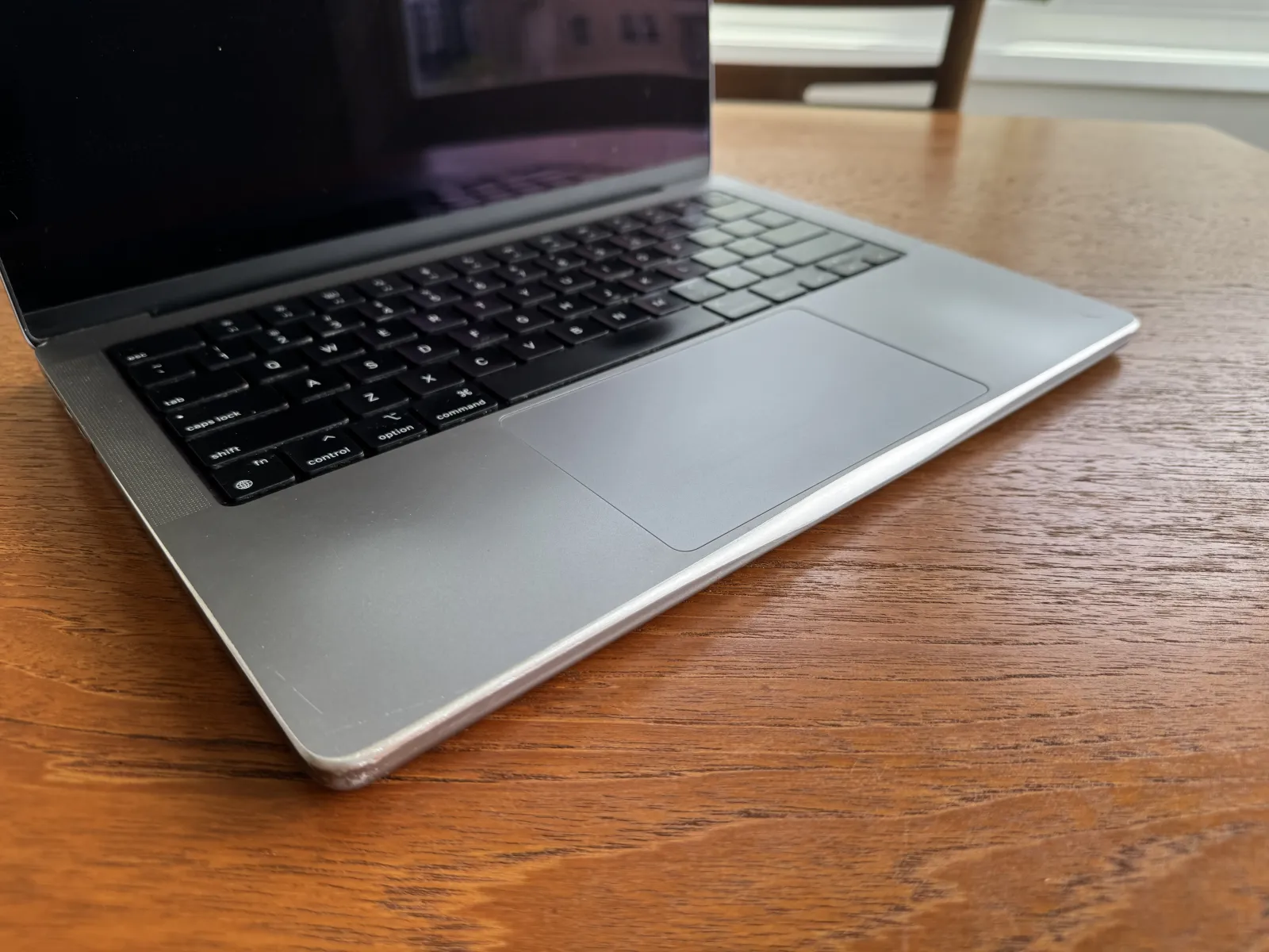 MacBook corner after filing