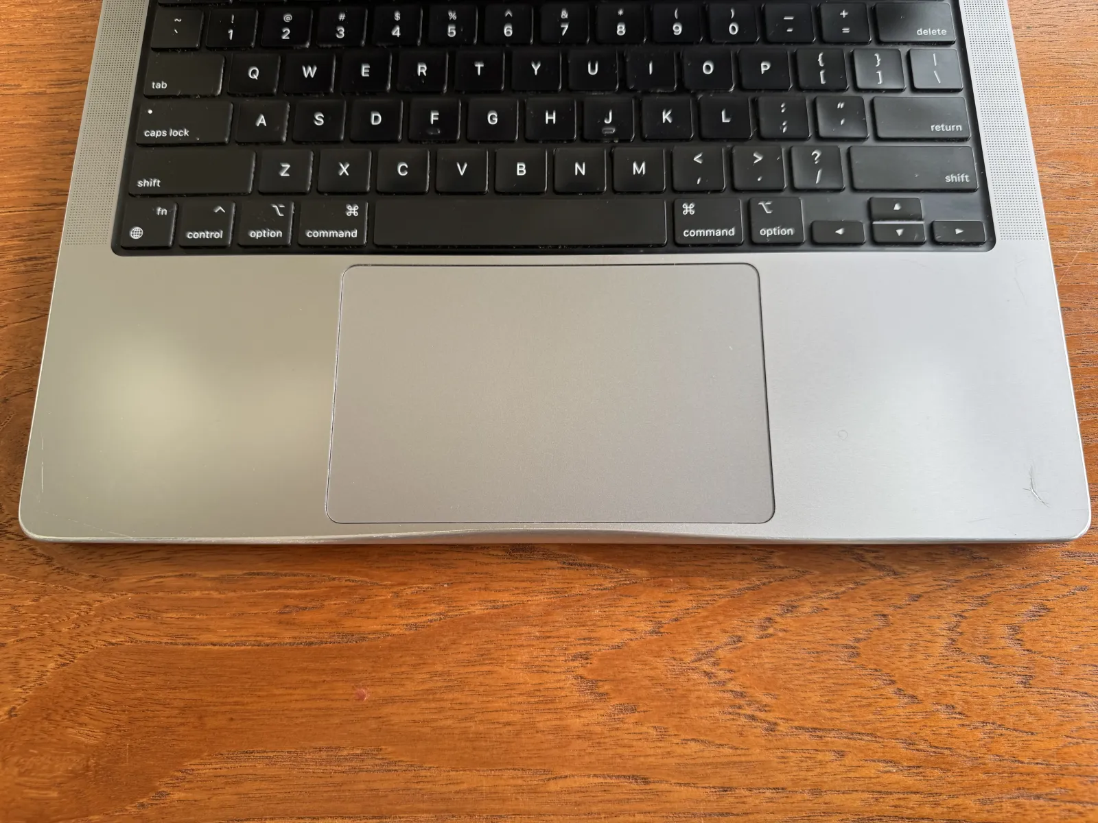 MacBook corner after filing